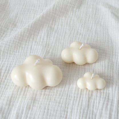 Lot de 3 bougies décoratives Nuages Nina