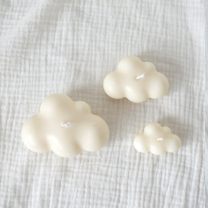 Lot de 3 bougies décoratives Nuages Nina